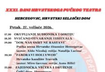Počinju 31. Dani hrvatskog pučkog teatra u Hercegovcu